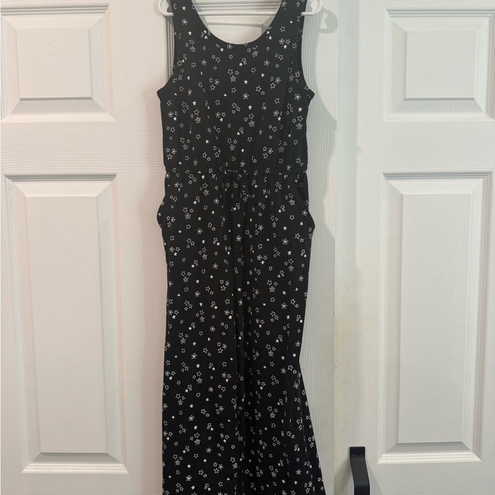 Wonder Nation Girls Black Star Jumpsuit